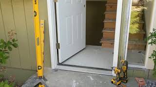 Jeld Wen Front Door Installation  Really crappy products and craftsmanship PART 1 [upl. by Wack]