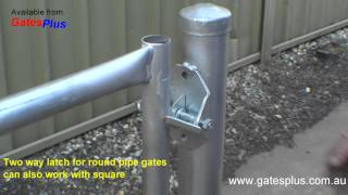 Gate Latch 2 way for round pipe and square [upl. by Chlo]