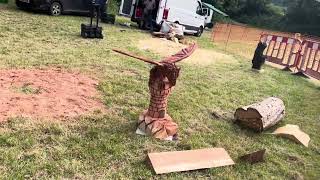 A fabulous range of wooden sculpture at Caerleon festival 2024 [upl. by Etnad]