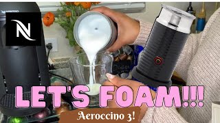 How To Foam Milk With Aeroccino 3 Make Coffee With Foam Tips amp Tricks  Easy Foamed Latte Recipe [upl. by Tnarg]