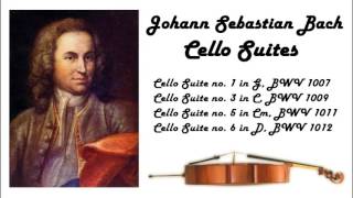 Johann Sebastian Bach  Cello suites in 432 Hz great for reading or studying [upl. by Elleved540]